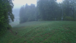 Prostřední část sjezdovky a snowpark
