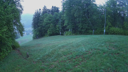 Prostřední část sjezdovky a snowpark