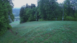 Prostřední část sjezdovky a snowpark