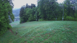 Prostřední část sjezdovky a snowpark