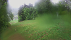 Prostřední část sjezdovky a snowpark