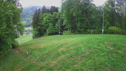 Prostřední část sjezdovky a snowpark