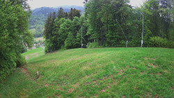 Prostřední část sjezdovky a snowpark