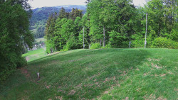 Prostřední část sjezdovky a snowpark