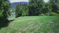 Prostřední část sjezdovky a snowpark