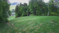 Prostřední část sjezdovky a snowpark