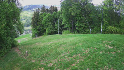 Prostřední část sjezdovky a snowpark