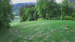 Prostřední část sjezdovky a snowpark