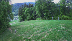 Prostřední část sjezdovky a snowpark