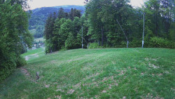 Prostřední část sjezdovky a snowpark