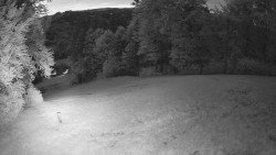 Prostřední část sjezdovky a snowpark