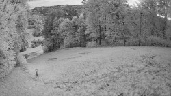 Prostřední část sjezdovky a snowpark