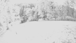 Prostřední část sjezdovky a snowpark