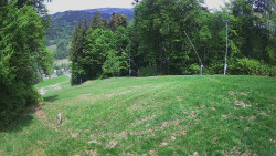 Prostřední část sjezdovky a snowpark