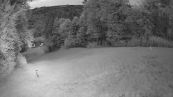 Prostřední část sjezdovky a snowpark