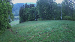Prostřední část sjezdovky a snowpark
