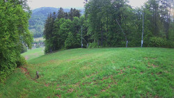 Prostřední část sjezdovky a snowpark