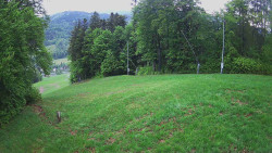 Prostřední část sjezdovky a snowpark