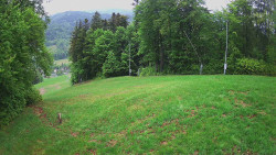 Prostřední část sjezdovky a snowpark