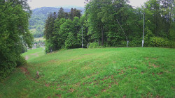 Prostřední část sjezdovky a snowpark