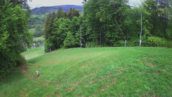 Prostřední část sjezdovky a snowpark