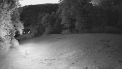 Prostřední část sjezdovky a snowpark