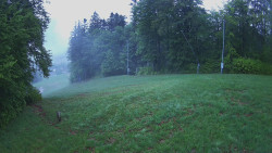 Prostřední část sjezdovky a snowpark