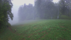Prostřední část sjezdovky a snowpark