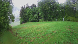 Prostřední část sjezdovky a snowpark