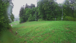Prostřední část sjezdovky a snowpark