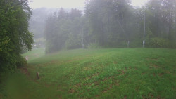 Prostřední část sjezdovky a snowpark
