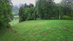 Prostřední část sjezdovky a snowpark