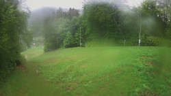 Prostřední část sjezdovky a snowpark