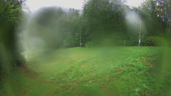 Prostřední část sjezdovky a snowpark