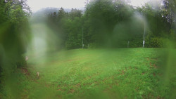 Prostřední část sjezdovky a snowpark