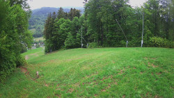 Prostřední část sjezdovky a snowpark