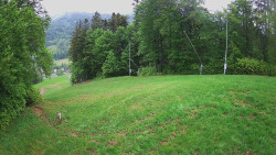 Prostřední část sjezdovky a snowpark
