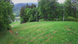 Prostřední část sjezdovky a snowpark