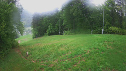 Prostřední část sjezdovky a snowpark