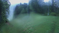 Prostřední část sjezdovky a snowpark
