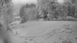 Prostřední část sjezdovky a snowpark