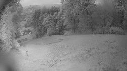 Prostřední část sjezdovky a snowpark