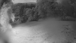 Prostřední část sjezdovky a snowpark