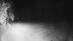 Prostřední část sjezdovky a snowpark