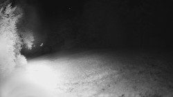 Prostřední část sjezdovky a snowpark