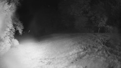 Prostřední část sjezdovky a snowpark