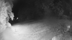 Prostřední část sjezdovky a snowpark