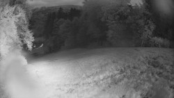Prostřední část sjezdovky a snowpark