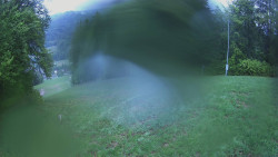Prostřední část sjezdovky a snowpark