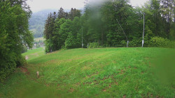 Prostřední část sjezdovky a snowpark